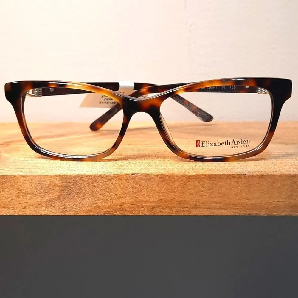 NEW prescription-ready Eyeglass Frame Elizabeth Arden, brown glasses 51-15-135